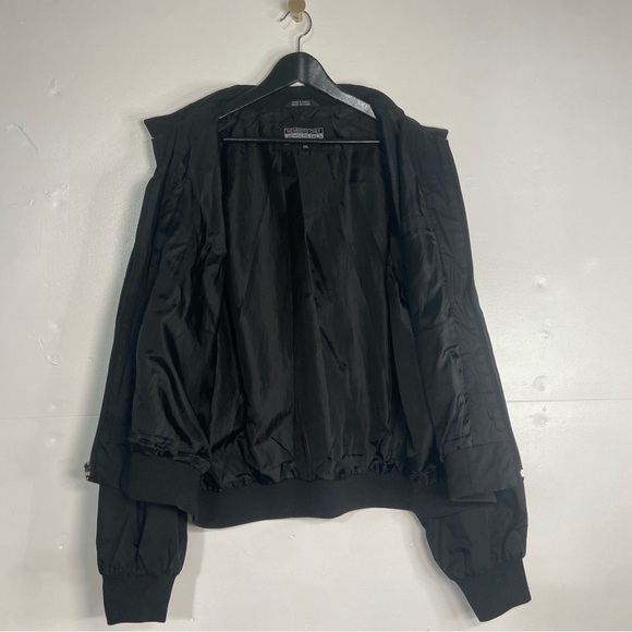 Vintage Members Only Racer Jacket Mens XXL Black Lightweight Zip Up Bomber Coat - Picture 3 of 16